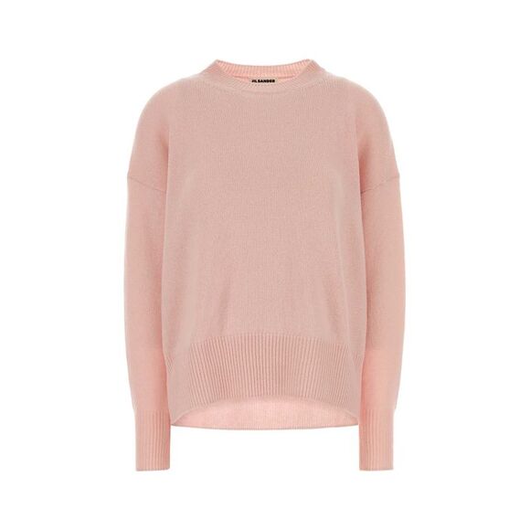 Jil Sander Women Pink Cashmere Oversize Sweater